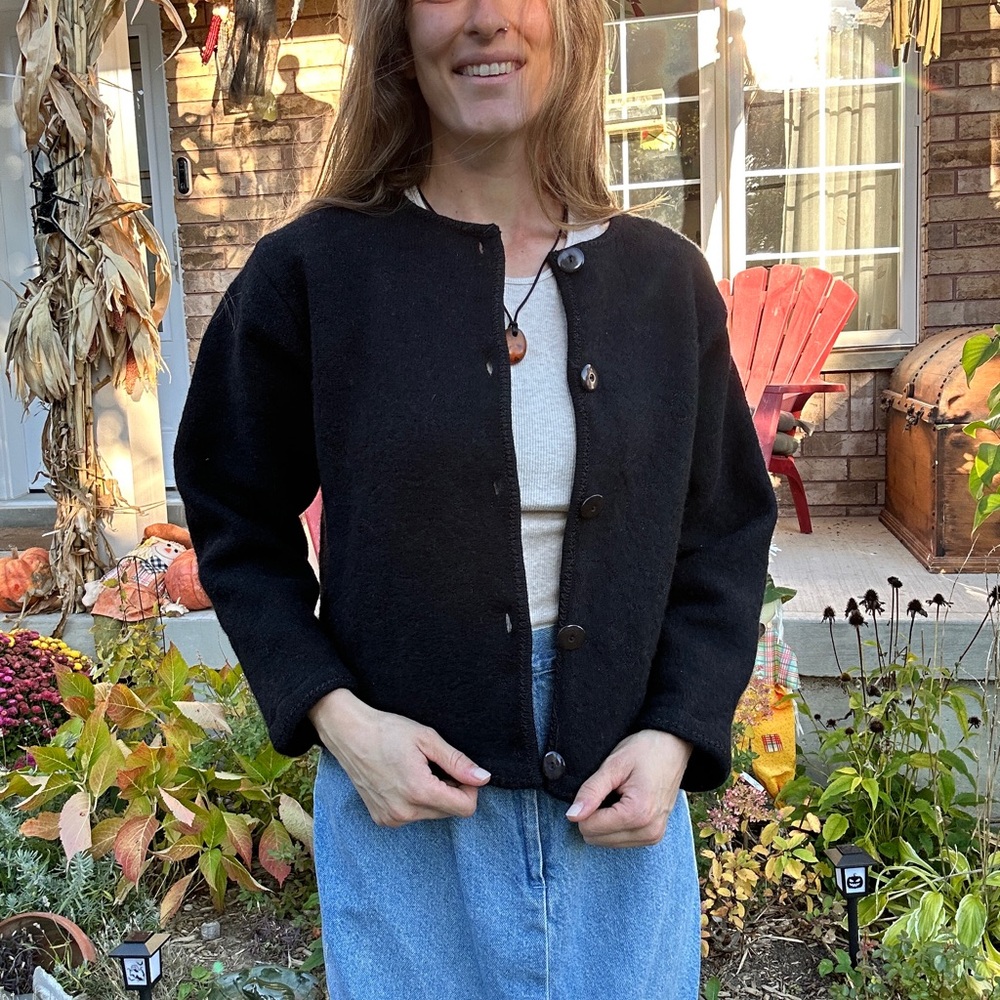 Rainbow Bridge 100% Wool Cardigan